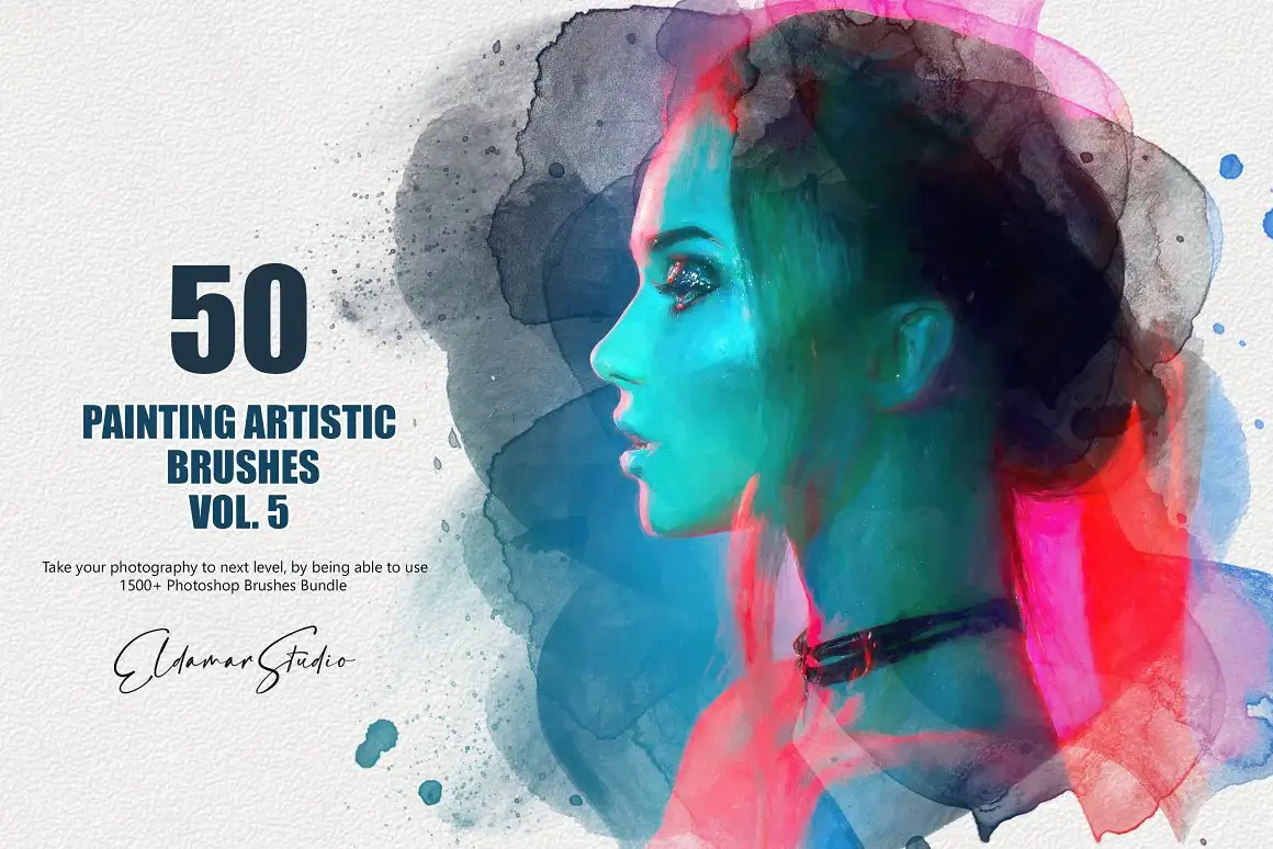 50 Painting Artistic Brushes - Vol.5