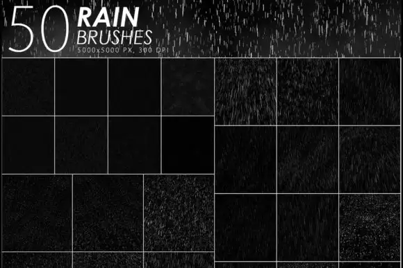 50 Rain Photoshop Stamp Brushes 3 50 rain photoshop stamp brushes by artistmef 7 580x387 12784
