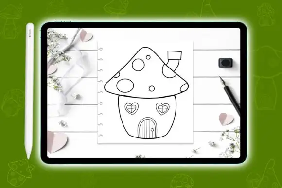 53 Doodles for Fairy houses brush Stamp 5 53 doodles for fairy houses brush stamp graphics 11619289 2 580x387 (1) 24619