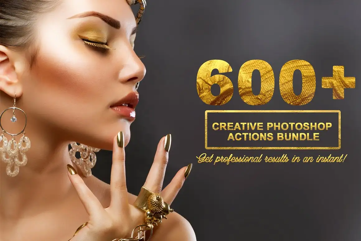 600+ Creative Photoshop Actions Kit