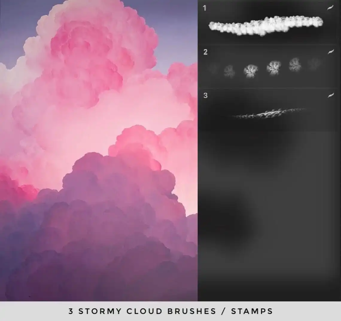 72 Procreate Brushes Cloud Pack 8 72 procreate brushes cloud pack (4) 33705