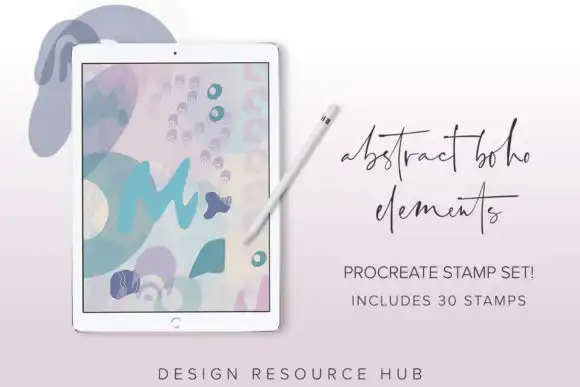 Abstract Boho Procreate Stamp Set 7 abstract boho procreate stamp set graphics 25948085 1 1 580x387 32868