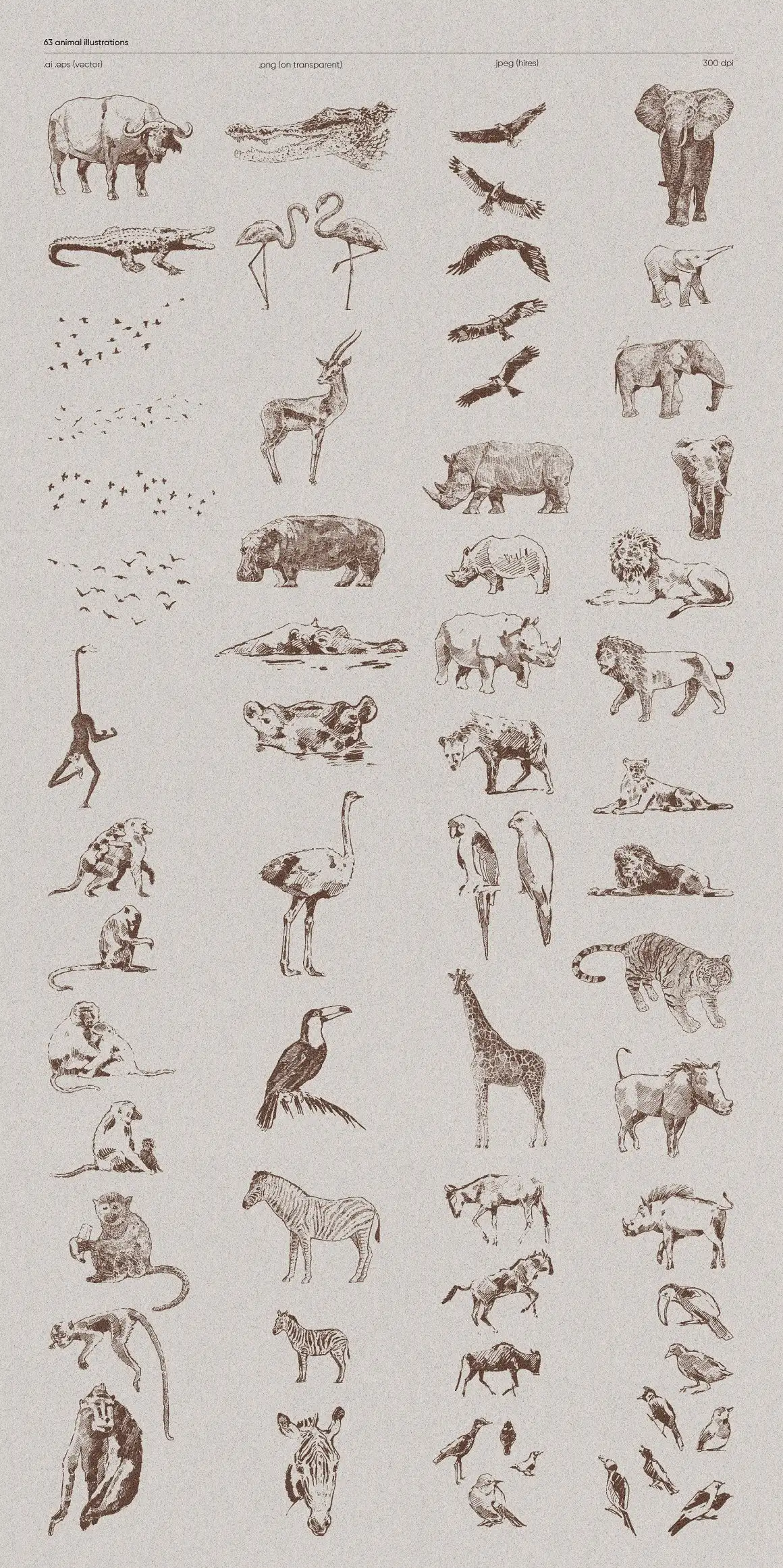 Africa. Safari Animals and Trees 4 africa. safari animals and trees (5) 20683