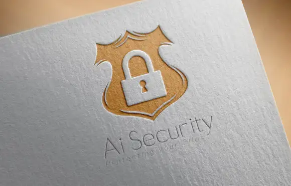 Ai Security a Security Logo Template