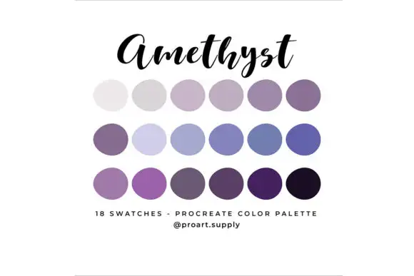 Amethyst Procreate Color Palette