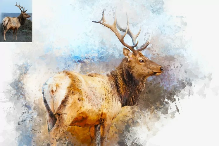 Animal Digital Painting Photo Effect 7 animal digital painting photo effect (2) 40449