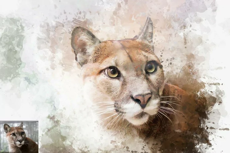 Animal Digital Painting Photo Effect 8 animal digital painting photo effect (3) 40414