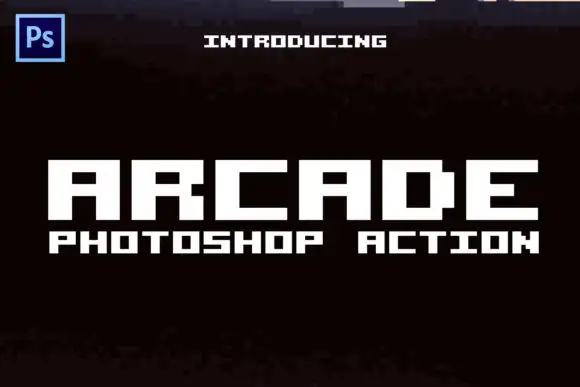 Arcade 8-bit Pixel Photoshop Action
