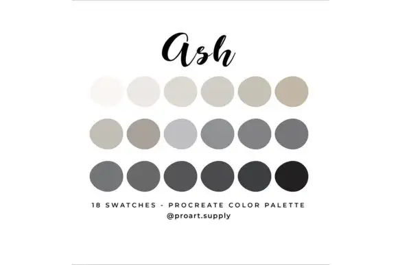 Ash Procreate Color Palette