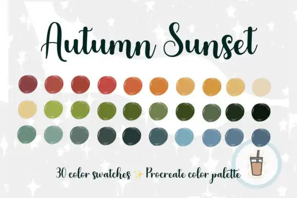 Autumn Sunset Tones Procreate