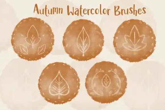 Autumn Watercolor Dots
