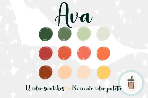 Ava Procreate Palette