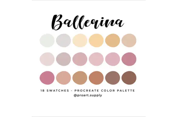 Ballerina Procreate Color Palette
