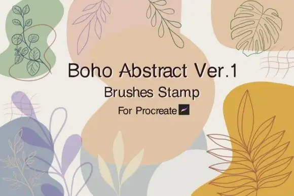 Boho Abstract Brushes Stamp