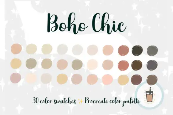Boho Chic Procreate Palette