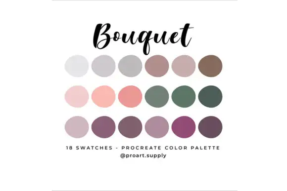 Bouquet Procreate Color Palette