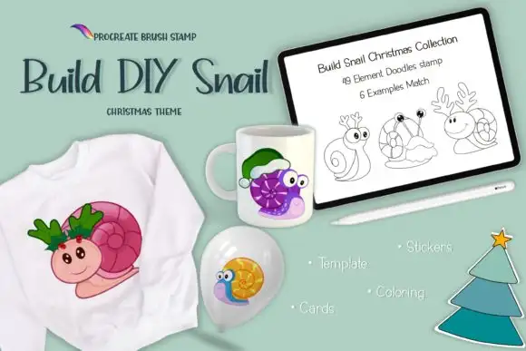 Build DIY Snail Theme Christmas Match