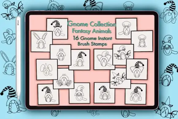 Build a Gnome Stamp Brush for Procreate 3 build a gnome stamp brush for procreate graphics 11286787 3 580x387 25258