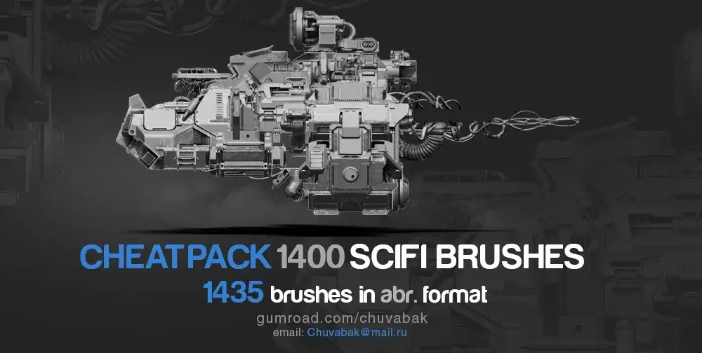 CHEATPACK 1400 SCIFI BRUSHES