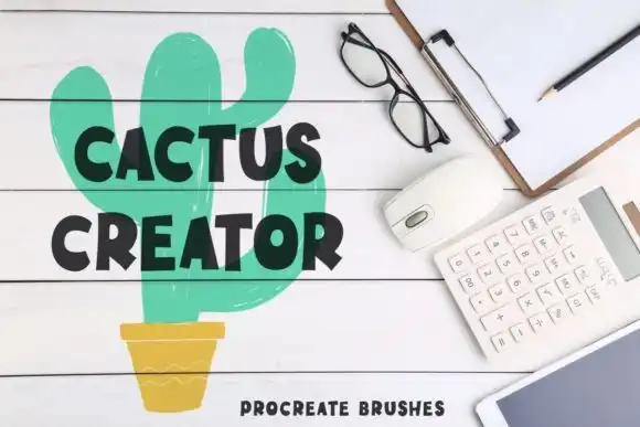 Cactus Builder Procreate Brushes