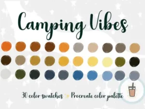 camping vibes procreate palette graphics 9287758 1 1 580x386 34276