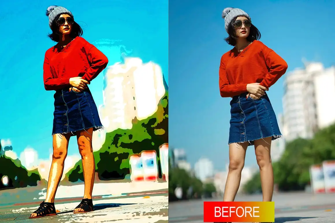 Cartoon Oil Photoshop Action 6 cartoon oil photoshop action (2) 28640