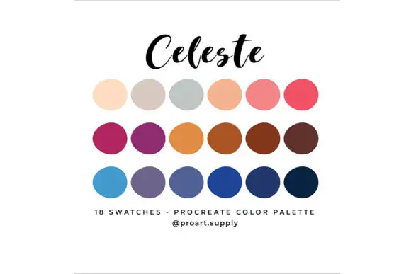 Celeste Procreate Color Palette