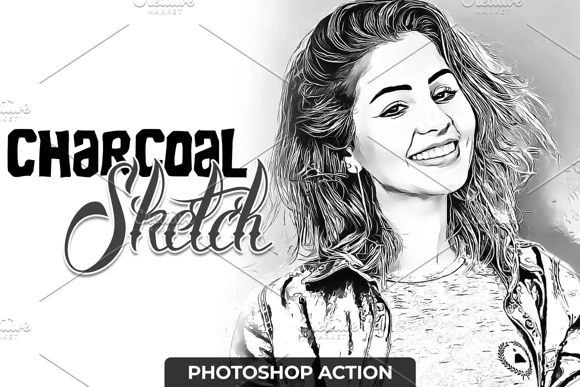 Charcoal Sketch Photoshop Action