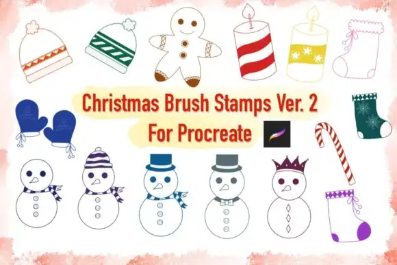 Christmas Brush Stamps Ver.2 Procreate