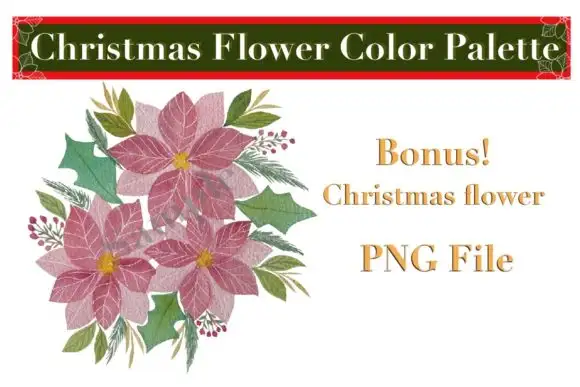 Christmas Flower Color Palette