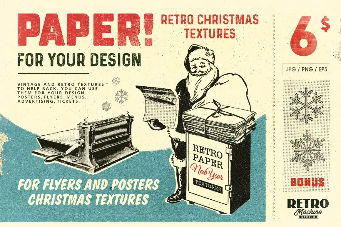 Christmas Retro Textures