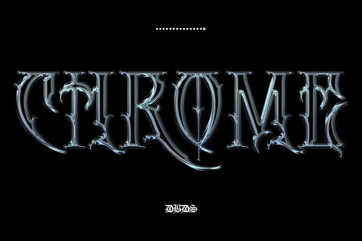 Chrome Metal Text Styles 2.0 4 chrome metal text styles 2 (4) 25718