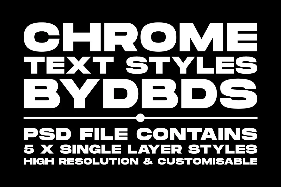 Chrome Metal Text Styles 2.0 7 chrome metal text styles 2 (5) 24969