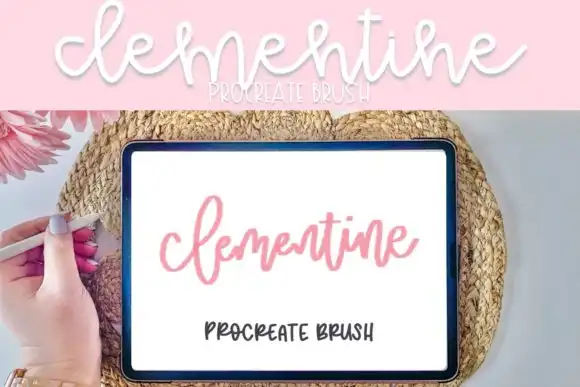 Clementine Procreate Brush