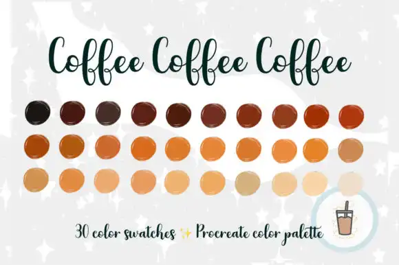 Coffee Coffee Coffee Procreate Palette