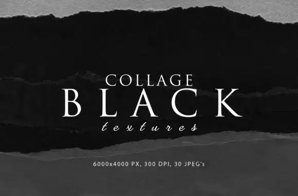 Collage Black Paper Textures