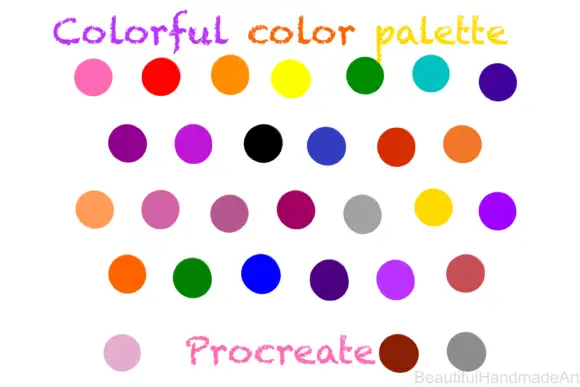 Colorful LGBT Color Palette Procreate