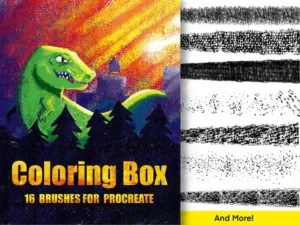 coloring box unique procreate brushes 35112