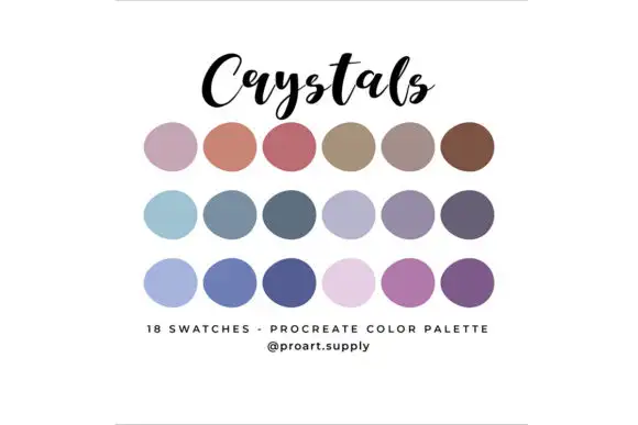Crystals Procreate Color Palette
