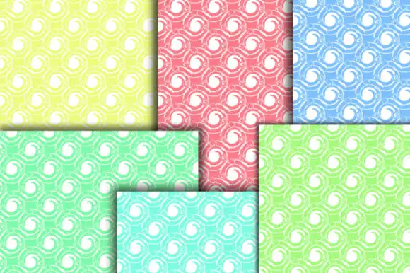 Curls Seamless Pattern. Whirls Paper 3 curls seamless pattern whirls paper graphics 3379088 3 580x386 18948
