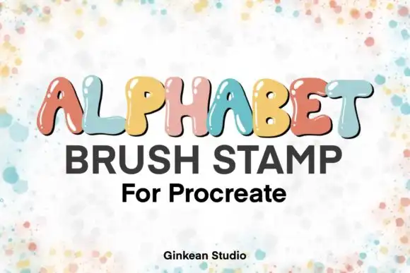 Cute Alphabet Brushes, 26 Alphabet Brush