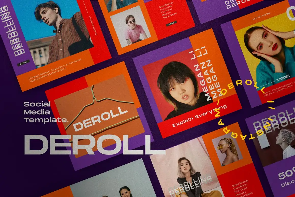 DEROLL - Social media Pack by dirtytemp