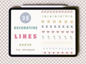 decorative lines brush for procreate graphics 11662096 1 1 580x431 33381
