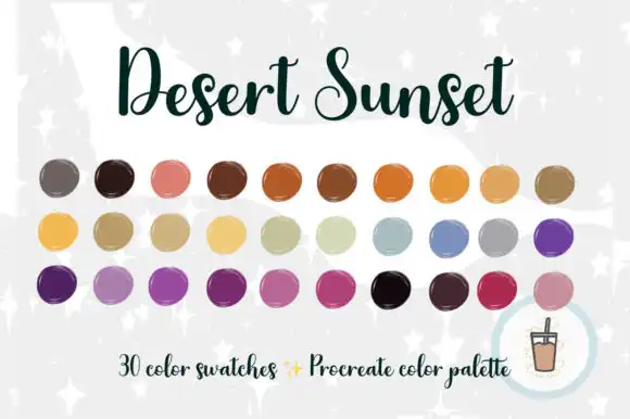Desert Sunset Procreate Palette