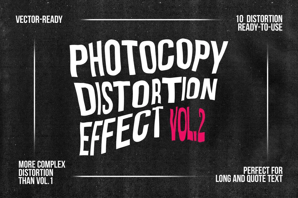 Distorted Photocopy Vector Effects vol. 2 Free Download