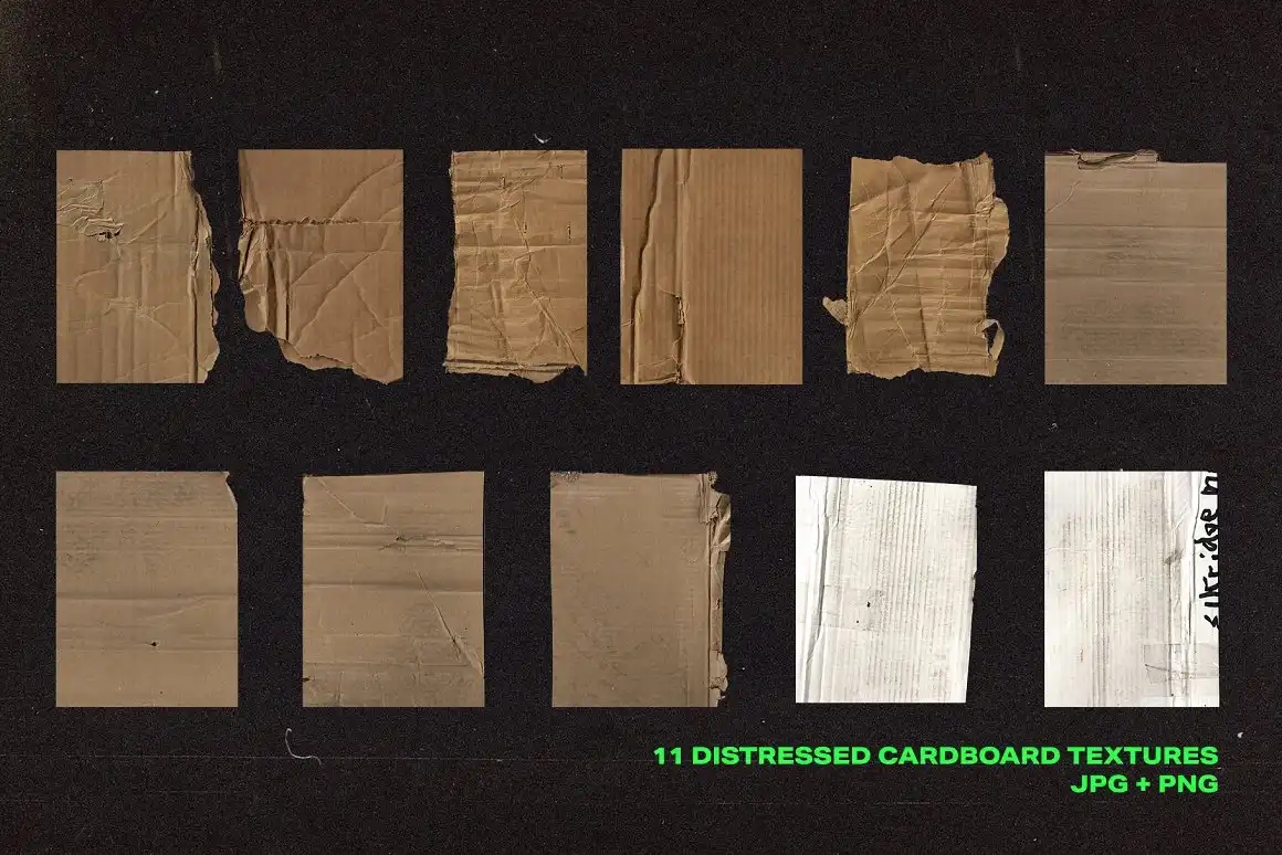 Distressed Cardboard Textures 6 distressed cardboard textures (7) 34854