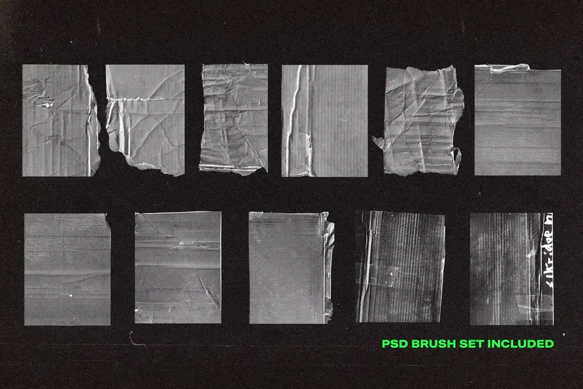 Distressed Cardboard Textures 4 distressed cardboard textures (9) 34928