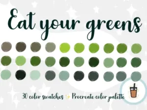eat your greens procreate palette graphics 9275958 1 1 580x387 33993