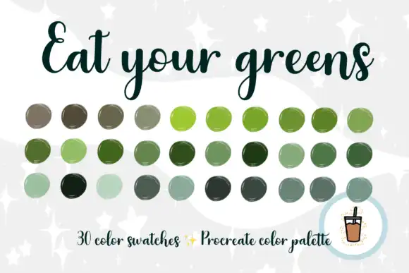 Eat Your Greens Procreate Palette