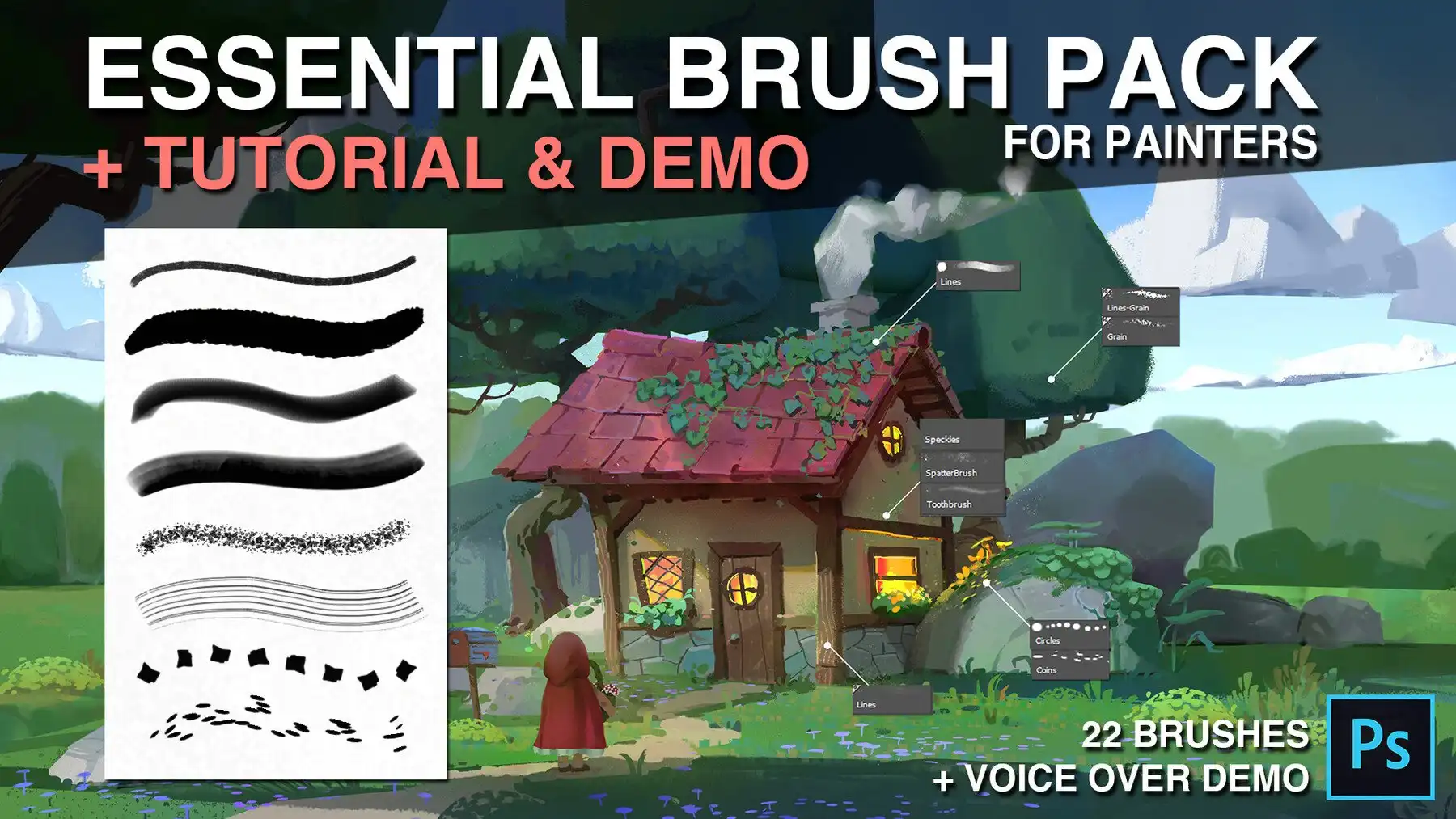 Essential brush pack for painters + Demo & Tutorial 3 essential brush pack for painters + demo & tutorial 31714